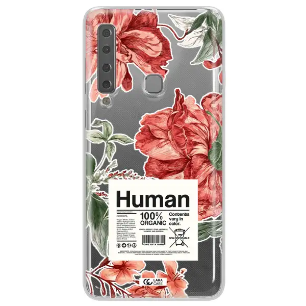 A Cover Of A Book With Flowers Samsung A9 2018 Clear Tpu Case