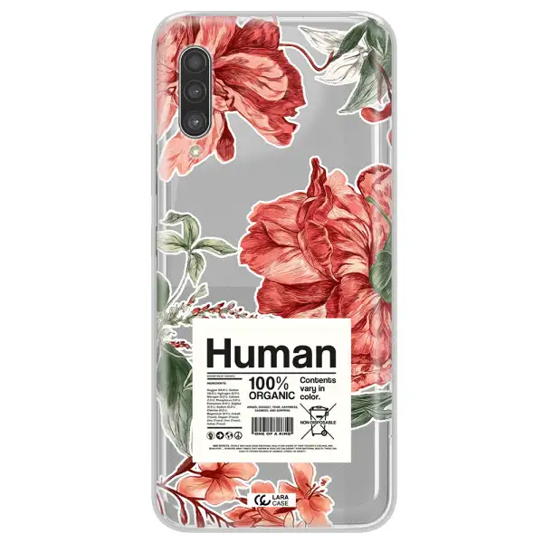 A Cover Of A Book With Flowers Samsung A90 Clear Tpu Case