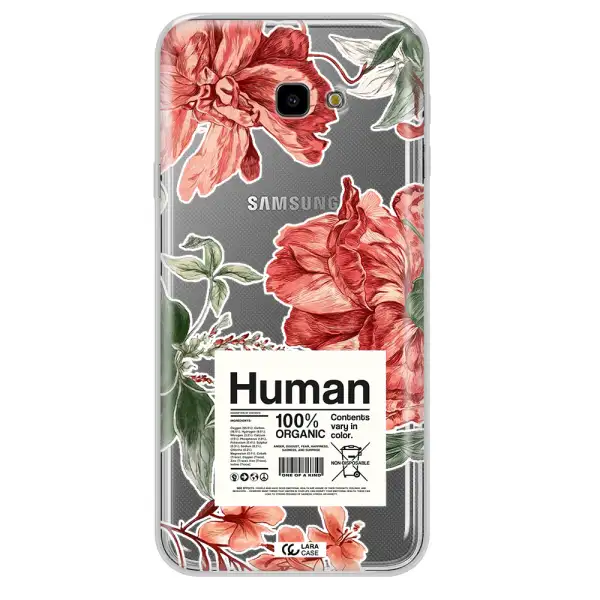 A Cover Of A Book With Flowers Samsung J4 Plus Clear Tpu Case