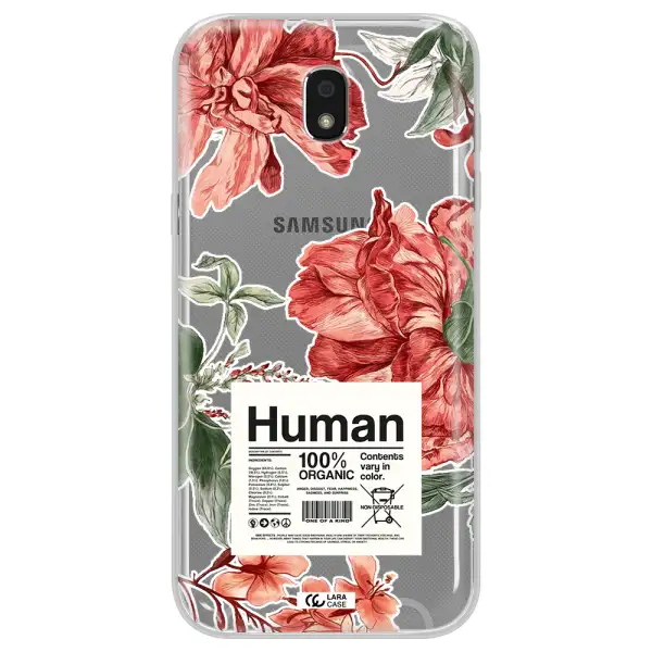 A Cover Of A Book With Flowers Samsung J5 2017 Clear Tpu Case