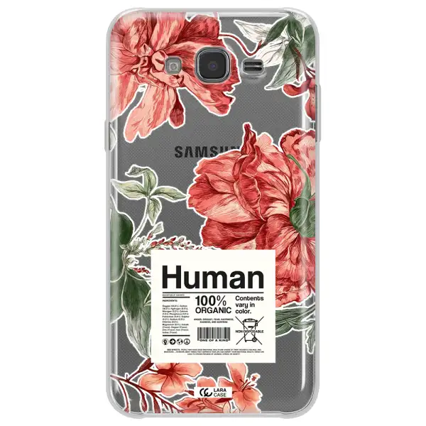 A Cover Of A Book With Flowers Samsung J7 Clear Tpu Case