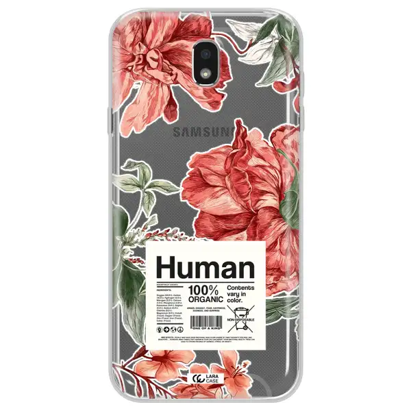 A Cover Of A Book With Flowers Samsung J7 Pro Clear Tpu Case