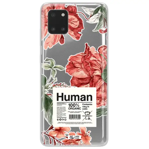 A Cover Of A Book With Flowers Samsung Note 10 Lite Clear Tpu Case