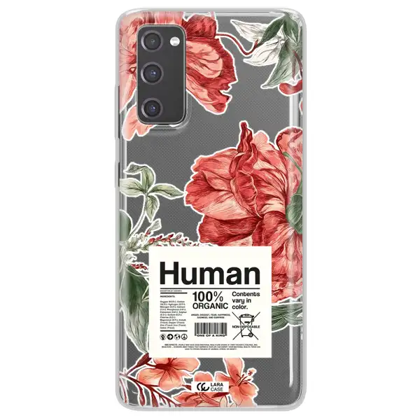 A Cover Of A Book With Flowers Samsung S20 Fe Clear Tpu Case