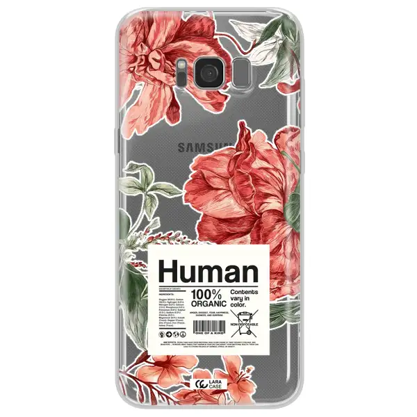 A Cover Of A Book With Flowers Samsung S8 Plus Clear Tpu Case