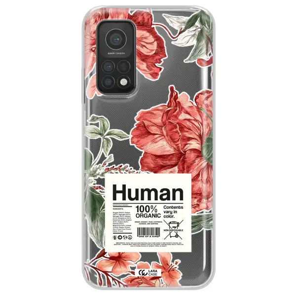 A Cover Of A Book With Flowers Xiaomi Mi 10T Clear Tpu Case