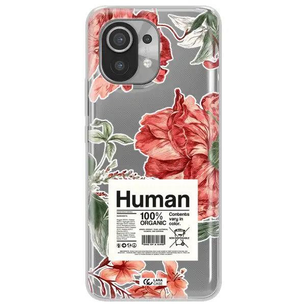 A Cover Of A Book With Flowers Xiaomi Mi 11 Clear Tpu Case
