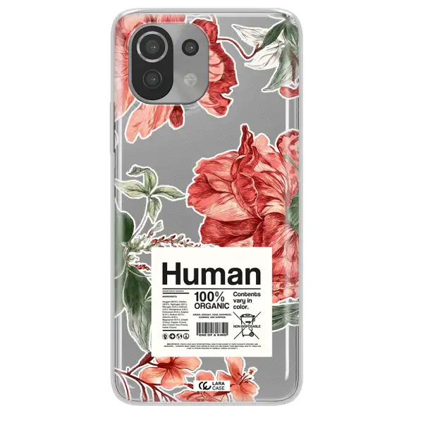 A Cover Of A Book With Flowers Xiaomi Mi 11 Lite Clear Tpu Case
