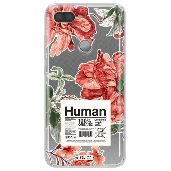 A Cover Of A Book With Flowers Xiaomi Mi 8 Lite Clear Tpu Case