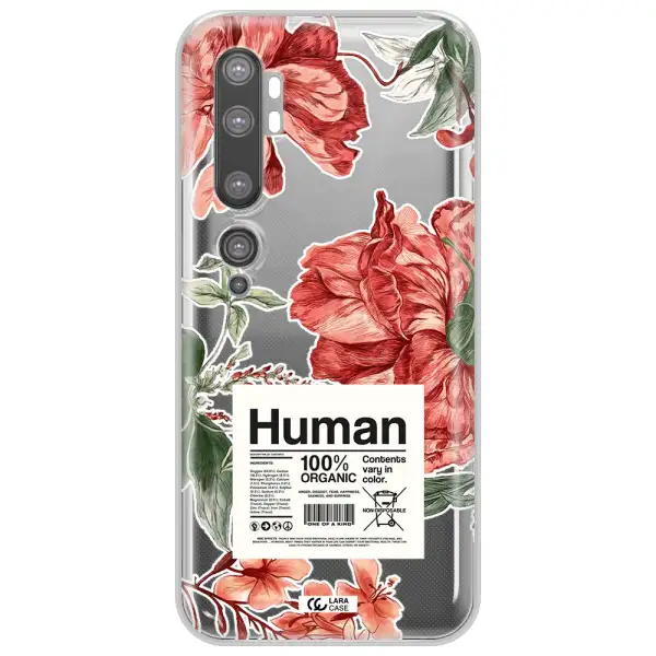 A Cover Of A Book With Flowers Xiaomi Mi Note 10 Clear Tpu Case