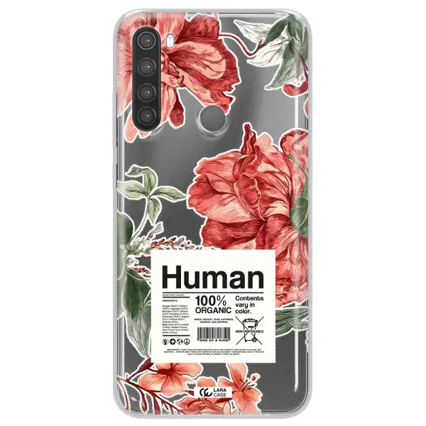 A Cover Of A Book With Flowers Xiaomi Note 8 Clear Tpu Case