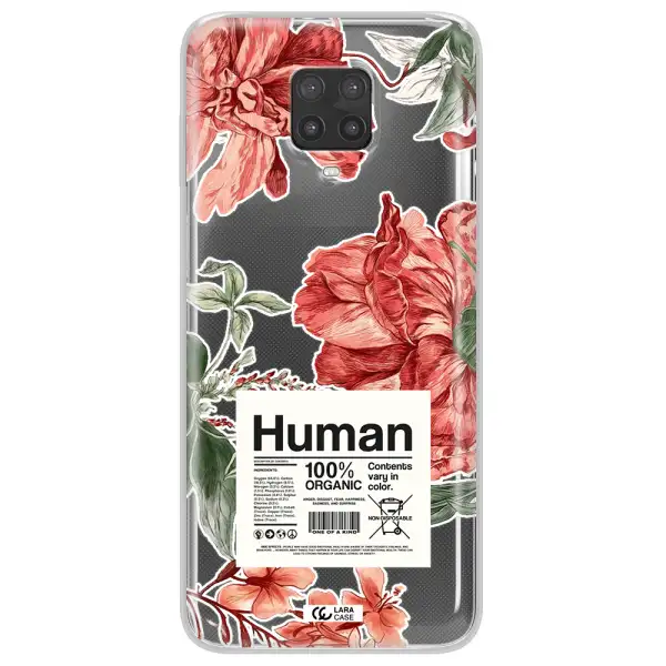 A Cover Of A Book With Flowers Xiaomi Note 9 Pro Clear Tpu Case