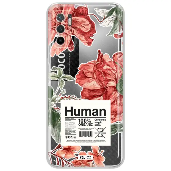A Cover Of A Book With Flowers Xiaomi Poco M4 Pro 5G Clear Tpu Case