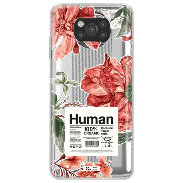 A Cover Of A Book With Flowers Xiaomi Poco X3 Clear Tpu Case
