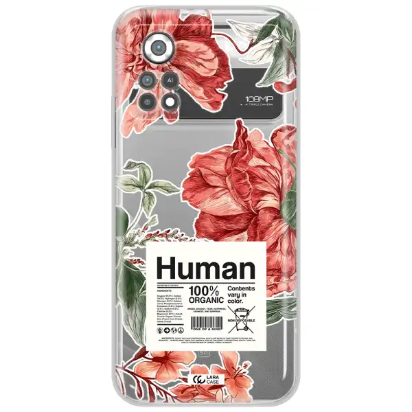 A Cover Of A Book With Flowers Xiaomi Poco X4 Pro Clear Tpu Case