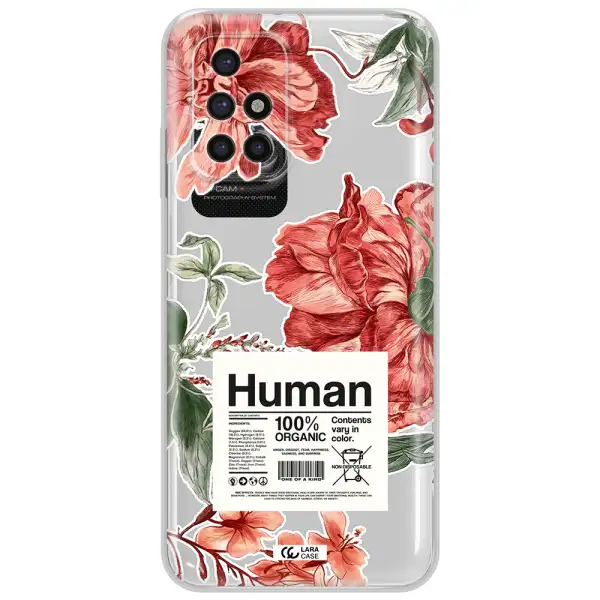 A Cover Of A Book With Flowers Xiaomi Redmi 10 Clear Tpu Case