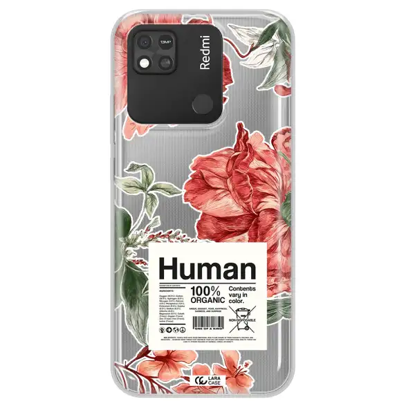 A Cover Of A Book With Flowers Xiaomi Redmi 10A Clear Tpu Case