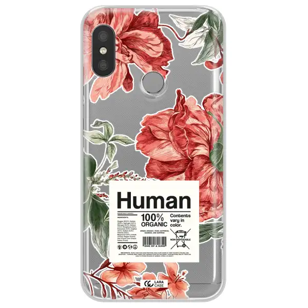 A Cover Of A Book With Flowers Xiaomi Redmi 6 Pro Clear Tpu Case