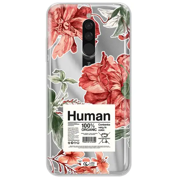 A Cover Of A Book With Flowers Xiaomi Redmi 8 Clear Tpu Case