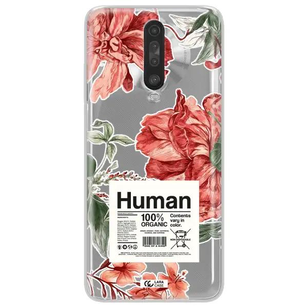 A Cover Of A Book With Flowers Xiaomi Redmi K30 Clear Tpu Case