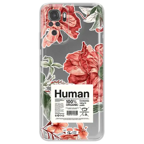 A Cover Of A Book With Flowers Xiaomi Redmi Note 10S Clear Tpu Case