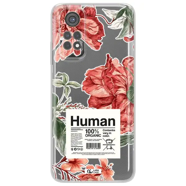 A Cover Of A Book With Flowers Xiaomi Redmi Note 11S Clear Tpu Case