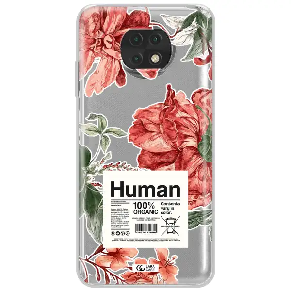 A Cover Of A Book With Flowers Xiaomi Redmi Note 9T Clear Tpu Case