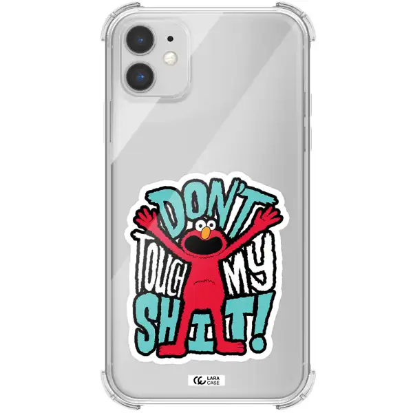 a cartoon character with arms up Apple iPhone 11 Clear PC Case