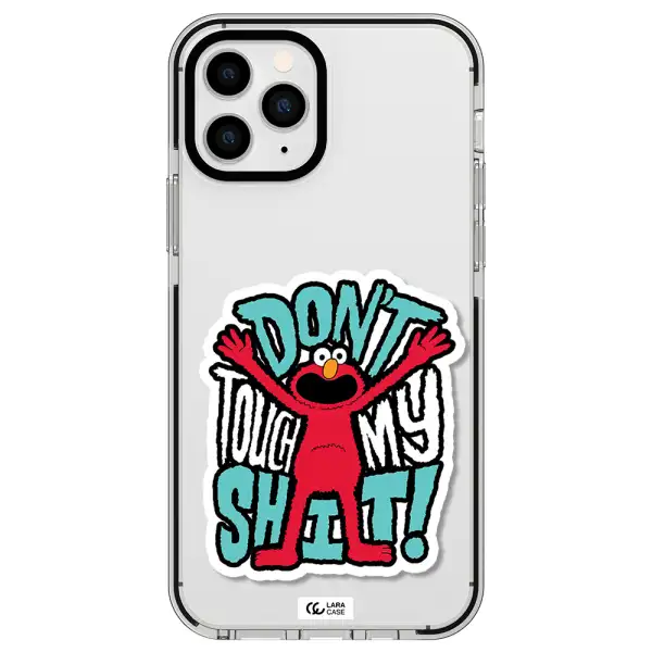 a cartoon character with arms up Apple iPhone 11 pro max impact black border Case