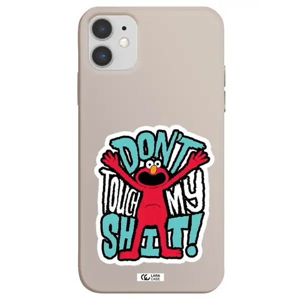 a cartoon character with arms up Apple iPhone 11 Silicone Stone Case