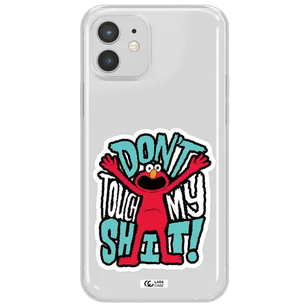 A Cartoon Character With Arms Up Apple Iphone 12 Mini Clear Tpu Case
