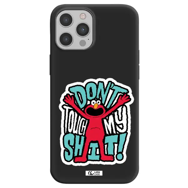 a cartoon character with arms up Apple iPhone 12 pro Silicone black Case