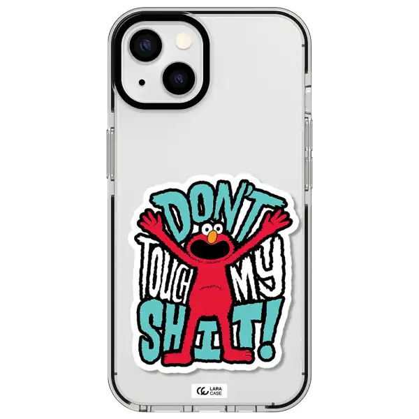 a cartoon character with arms up Apple iPhone 13 impact black border Case