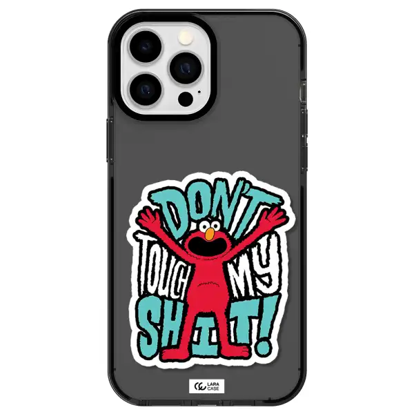 a cartoon character with arms up Apple iPhone 13 Pro Max impact Smoke Black Case