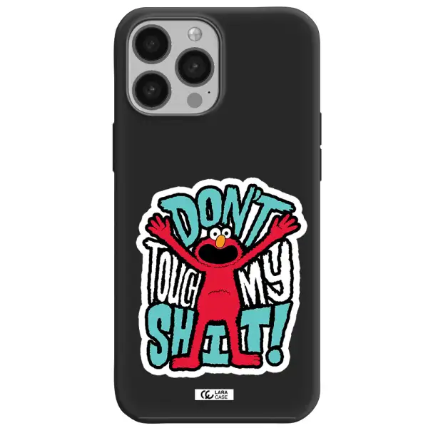 a cartoon character with arms up Apple iPhone 13 Pro Max Silicone black Case