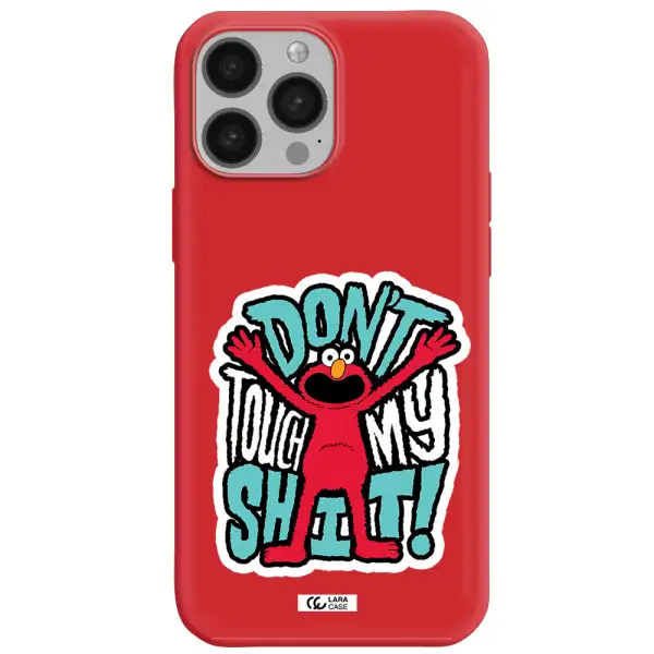a cartoon character with arms up Apple iPhone 13 Pro Silicone Imperial Red Case