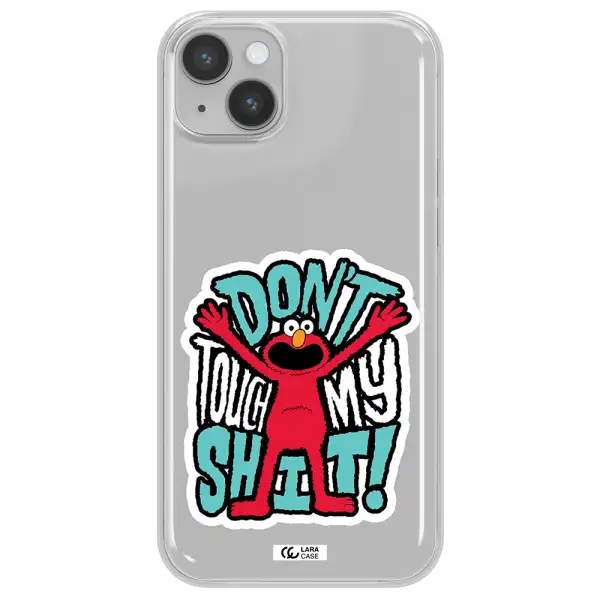 A Cartoon Character With Arms Up Apple Iphone 14 Clear Tpu Case