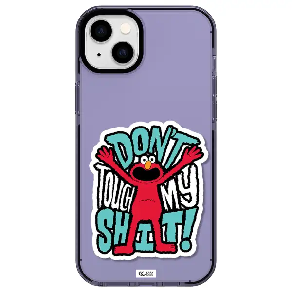 a cartoon character with arms up Apple iPhone 14 plus impact Lilac Case