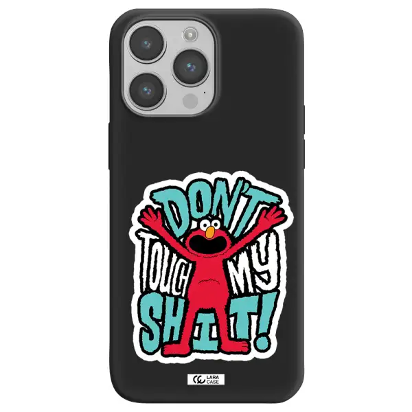 a cartoon character with arms up Apple iPhone 14 pro max Silicone black Case