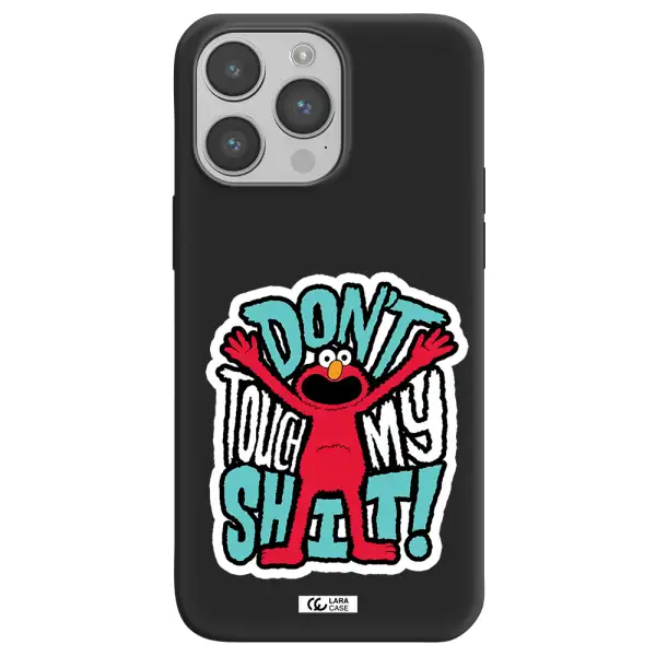a cartoon character with arms up Apple iPhone 14 pro Silicone black Case