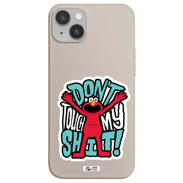 a cartoon character with arms up Apple iPhone 14 Silicone Stone Case