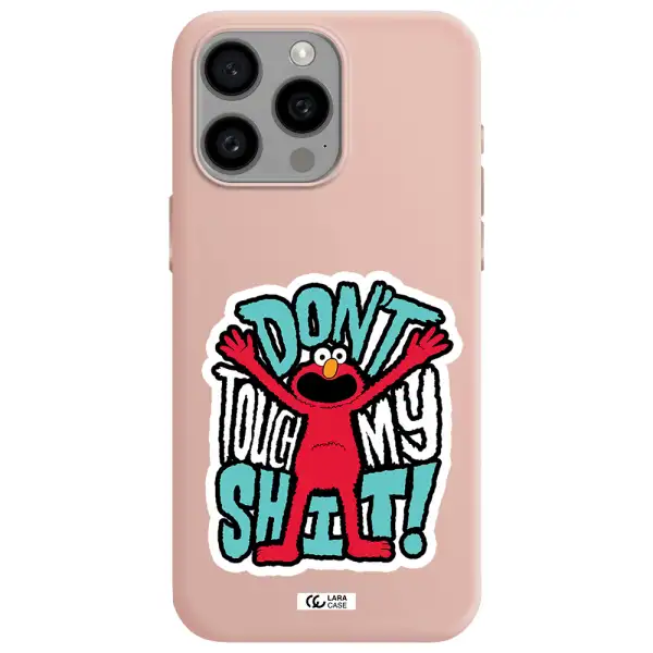a cartoon character with arms up Apple Iphone 15 Pro max Silicone pastel pink Case