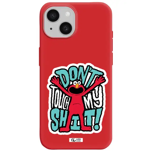 A Cartoon Character With Arms Up Apple Iphone 15 Silicone Imperial Red Case