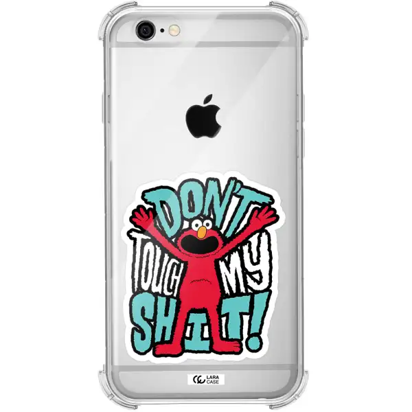 a cartoon character with arms up Apple iPhone 6 Clear PC Case