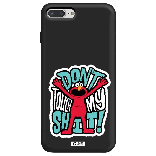 a cartoon character with arms up Apple iPhone 7 plus Silicone black Case