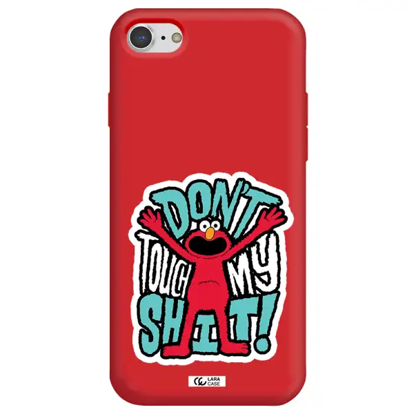 a cartoon character with arms up Apple iPhone 7 Silicone Imperial Red Case