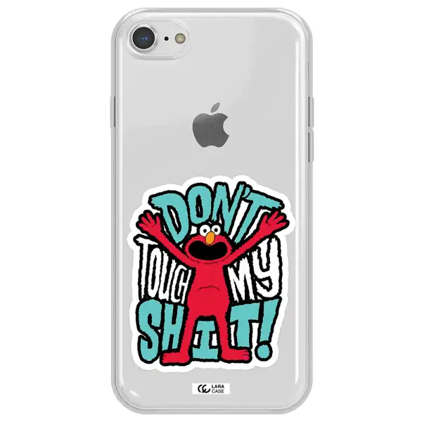 A Cartoon Character With Arms Up Apple Iphone 8 Clear Tpu Case