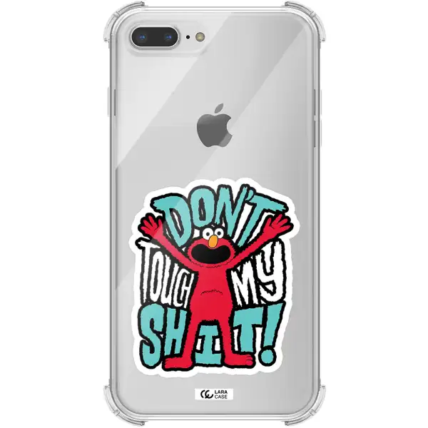 a cartoon character with arms up Apple iPhone 8 plus Clear PC Case