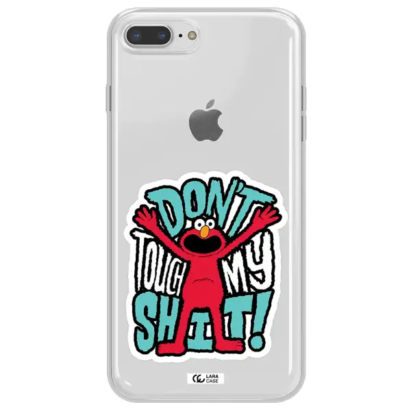 A Cartoon Character With Arms Up Apple Iphone 8 Plus Clear Tpu Case