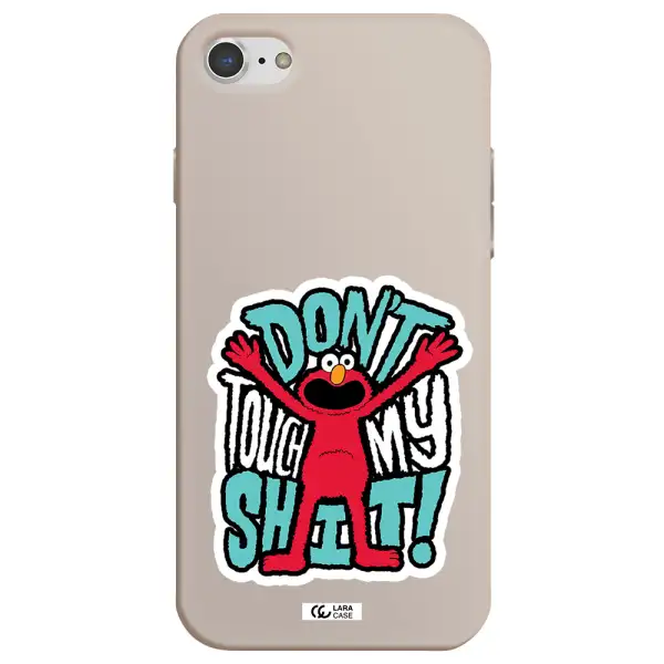 a cartoon character with arms up Apple iPhone 8 Silicone Stone Case